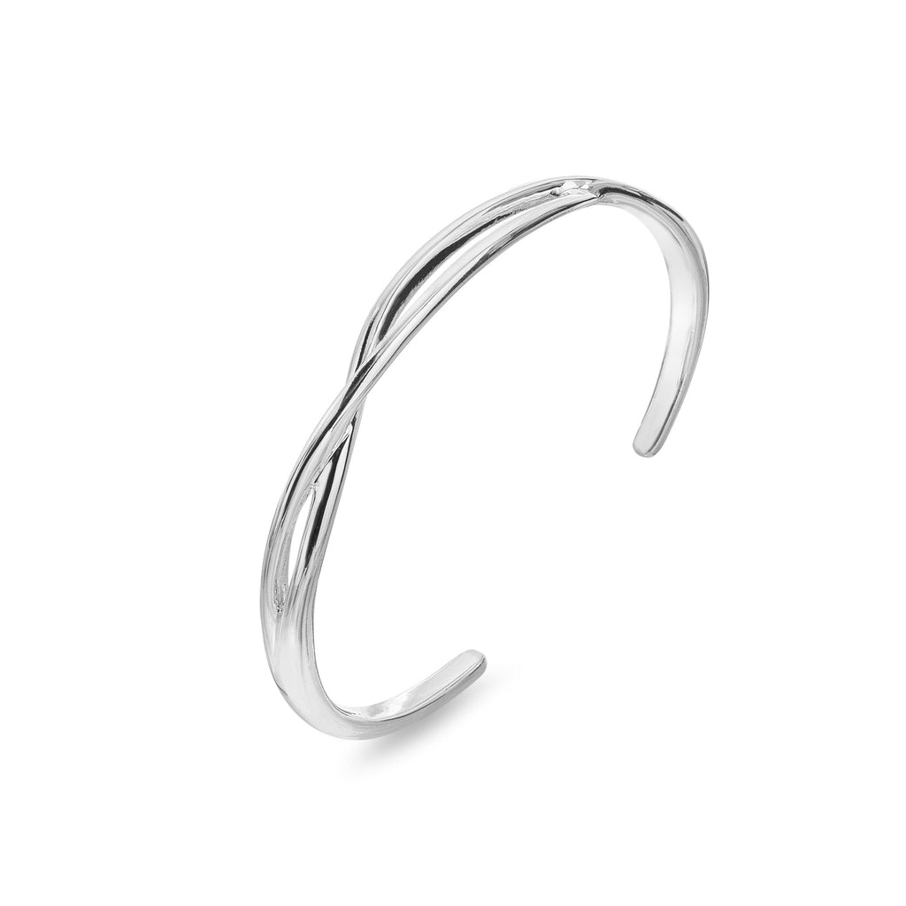 Infinity twist bangle - SilverOrigins